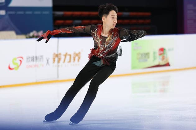 XI AN, CHINA - AUGUST 22: Felix Haoyu Zeng of Germany performs in the Junior Men - Free Skating on day 3 of the ISU Figure skating, Eiskunstlauf Junior Grand Prix Xi an 2026 on August 22, 2026 in Xi an, Shaanxi Province of China.  Copyright: xVCGx 111661415223
