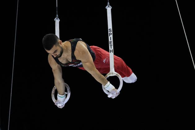 Zagreb, 21.08.2026. - 37TH EUROPEAN MEN™S ARTISTIC GYMNASTICS, Men s Artistic Gymnastics, Apparatus Final, Floor exercise, SENIORS. 582 SAHAKYAN Artur (GER) Men s Artistic Gymnastics Apparatus Final Rings Individual SENIORS.  2S6A2073.JPG