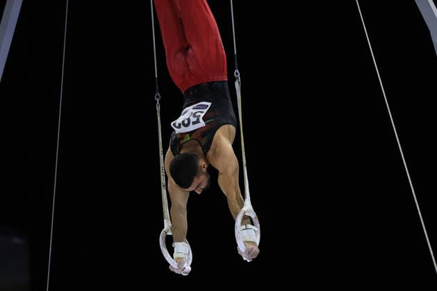 Zagreb, 21.08.2026. - 37TH EUROPEAN MEN™S ARTISTIC GYMNASTICS, Men s Artistic Gymnastics, Apparatus Final, Floor exercise, SENIORS. 582 SAHAKYAN Artur (GER) Men s Artistic Gymnastics Apparatus Final Rings Individual SENIORS.  2S6A2116.JPG