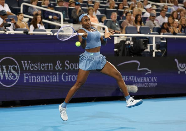 August 21, 2026, Mason, Ohio, USA: COCO GAUFF of USA during the match against M. Kostyuk of Ukraine in quarterfinals of tennis tournament WTA, Tennis Damen 1000 Cincinnati Open in Mason, USA. Gauff won 6:2, 6:2. Mason USA - ZUMAc278 20260821_zsp_c278_070 Copyright: xMarcinxCholewinskix