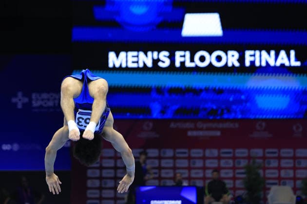 Zagreb, 21.08.2026. - 37TH EUROPEAN MEN™S ARTISTIC GYMNASTICS, Men s Artistic Gymnastics, Apparatus Final, Floor exercise, SENIORS. 653 IAKUBOV Mukhammadzhon (WG2) 37th European Men™s Artistic Gymnastics - Apparatus Final, SENIORS  2S6A5227.JPG