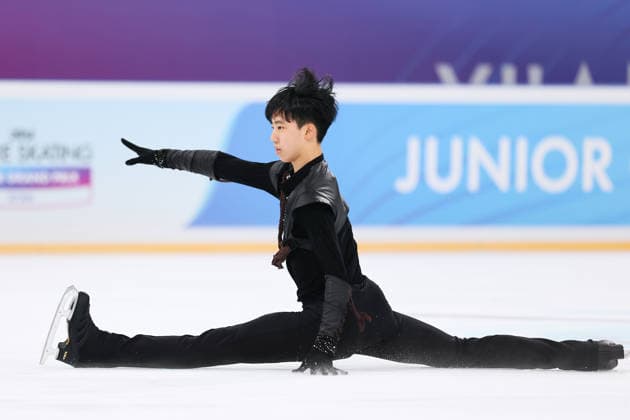 XI AN, CHINA - AUGUST 22: Yesung Kim of South Korea performs in the Junior Men - Free Skating on day 3 of the ISU Figure skating, Eiskunstlauf Junior Grand Prix Xi an 2026 on August 22, 2026 in Xi an, Shaanxi Province of China.  Copyright: xVCGx 111661418249