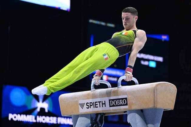 IPA87684975 - Rhys McClennaghan (IRL) on the pommel horse during the European Men s Artistic Gymnastics Championships in Zagreb, Croatia, on August 21, 2026  Copyright: xFilippoxTomasi IPAxSportx xx 87684975