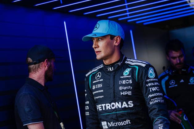 Formula 1 Heineken Dutch Grand Prix 2026 - Netherlands George Russell of Mercedes-AMG PETRONAS Formula One Team is seen during the 2026 Formula 1 Heineken Dutch Grand Prix at Circuit Zandvoort in Zandvoort, Netherlands on August 21, 2026. Photo by Tan Jun Da ABACAPRESS.COM Zandvoort Netherlands  Copyright: xJunxDaxTan ABACAx