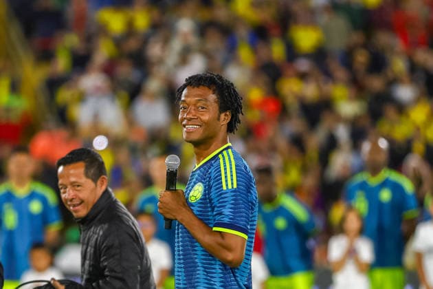 August 21, 2026, Bogota, Bogota D.C, Colombia: Player Juan Guillermo Cuadrado during a football match to raise funds for the victims of an 7.4 earthquake, at El Campin stadium in Bogota on August 21, 2026. Bogota Colombia - ZUMAvp1_ 0864602704st Copyright: xPaulaxCasallasx