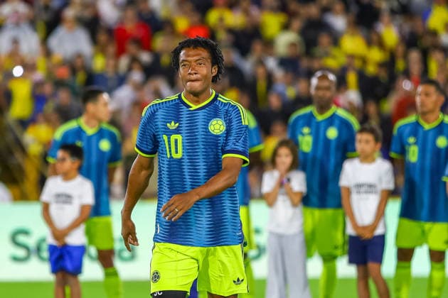 August 21, 2026, Bogota, Bogota D.C, Colombia: Player Juan Guillermo Cuadrado during a football match to raise funds for the victims of an 7.4 earthquake, at El Campin stadium in Bogota on August 21, 2026. Bogota Colombia - ZUMAvp1_ 0864602705st Copyright: xPaulaxCasallasx