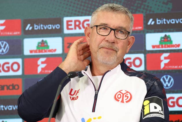 URS FISCHER PRESSEKONFERENZ VOR DEM DFB POKAL SPIEL VFB KRIESCHOW-1. FSV MAINZ 05 MAINZ *** URS FISCHER PRESS CONFERENCE AHEAD OF THE DFB CUP MATCH BETWEEN VFB KRIESCHOW 1 AND FSV MAINZ 05 MAINZ 