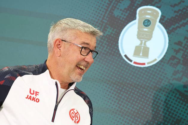 URS FISCHER PRESSEKONFERENZ VOR DEM DFB POKAL SPIEL VFB KRIESCHOW-1. FSV MAINZ 05 MAINZ *** URS FISCHER PRESS CONFERENCE AHEAD OF THE DFB CUP MATCH BETWEEN VFB KRIESCHOW 1 AND FSV MAINZ 05 MAINZ 