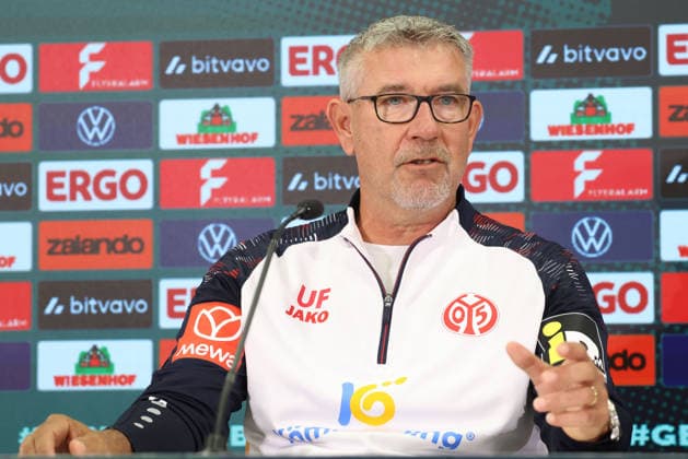 URS FISCHER PRESSEKONFERENZ VOR DEM DFB POKAL SPIEL VFB KRIESCHOW-1. FSV MAINZ 05 MAINZ *** URS FISCHER PRESS CONFERENCE AHEAD OF THE DFB CUP MATCH: VFB KRIESCHOW 1, FSV MAINZ 05 MAINZ 
