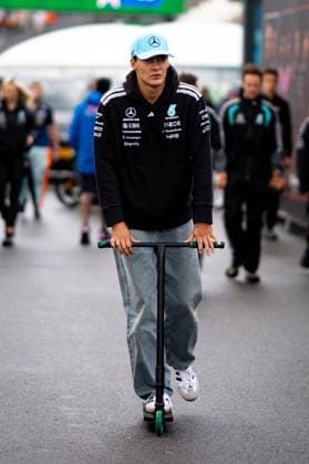 August 22, 2026, Zandvoort, Netherlands: George Russell (GBR) (Mercedes-AMG Petronas F1 Team) in the paddock before the sprint of the Formula 1 Heineken Dutch Grand Prix 2026 at the Circuit Zandvoort. F1 2026: Dutch Grand Prix In Zandvoort, Netherlands - 22 Aug 2026  - ZUMAs197 20260822_aaa_s197_002 Copyright: xLucaxMartinix