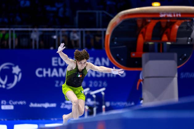 2026 Men s Artistic European Gymnastics Championships, Arena Zagreb, Zagreb, Croatia 22 8 2026 Ireland™s Robert Ward Robert Ward 22 8 2026  Copyright: xx 0NIK7170