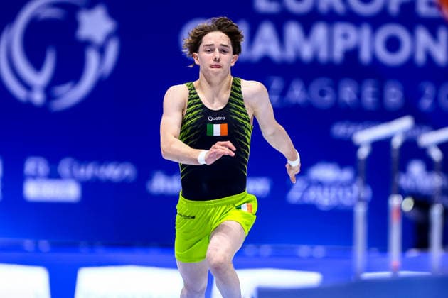 2026 Men s Artistic European Gymnastics Championships, Arena Zagreb, Zagreb, Croatia 22 8 2026 Junior Vault Final Ireland™s Finlay Hazelton Finlay Hazelton 22 8 2026  Copyright: xx 0NIK7052