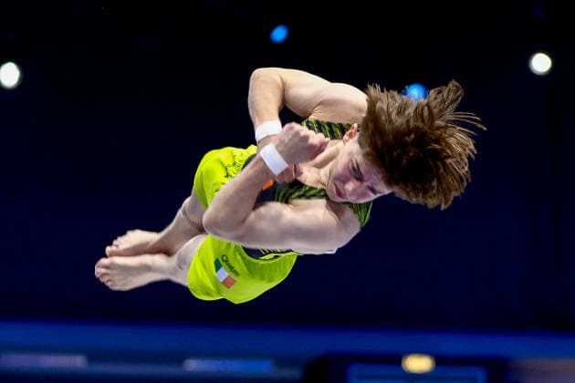 2026 Men s Artistic European Gymnastics Championships, Arena Zagreb, Zagreb, Croatia 22 8 2026 Junior Vault Final Ireland™s Finlay Hazelton Finlay Hazelton 22 8 2026  Copyright: xx 0NIK7092