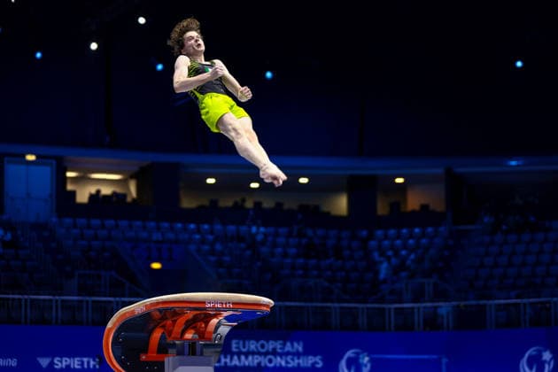 2026 Men s Artistic European Gymnastics Championships, Arena Zagreb, Zagreb, Croatia 22 8 2026 Junior Vault Final Ireland™s Robert Ward Robert Ward 22 8 2026  Copyright: xx 0NIK7251
