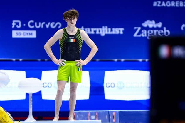 2026 Men s Artistic European Gymnastics Championships, Arena Zagreb, Zagreb, Croatia 22 8 2026 Junior Vault Final Ireland™s Robert Ward Robert Ward 22 8 2026  Copyright: xx 0NIK7258