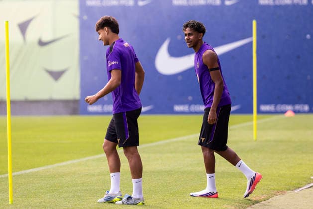 August 22, 2026, Sant Joan Despi, Barcelona, Spain: Lamine Yamal during the training day of FC Barcelona, Barca ahead the Spanish League, Laliga EA Sports, football match against Elche CF at Ciudad Esportiva Joan Gamper on August 22, 2026 in Sant Joan Despi, Barcelona, Spain. Sant Joan Despi Spain - ZUMAa181 20260822_zaa_a181_018 Copyright: xJavierxBorregox