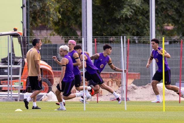 August 22, 2026, Sant Joan Despi, Barcelona, Spain: Pedri during the training day of FC Barcelona, Barca ahead the Spanish League, Laliga EA Sports, football match against Elche CF at Ciudad Esportiva Joan Gamper on August 22, 2026 in Sant Joan Despi, Barcelona, Spain. FC Barcelona Training And press conference, PK, Pressekonferenz - LaLiga EA Sports  - ZUMAa181 20260822_zaa_a181_017 Copyright: xJavierxBorregox
