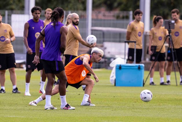 August 22, 2026, Sant Joan Despi, Barcelona, Spain: Pedri during the training day of FC Barcelona, Barca ahead the Spanish League, Laliga EA Sports, football match against Elche CF at Ciudad Esportiva Joan Gamper on August 22, 2026 in Sant Joan Despi, Barcelona, Spain. Sant Joan Despi Spain - ZUMAa181 20260822_zaa_a181_023 Copyright: xJavierxBorregox