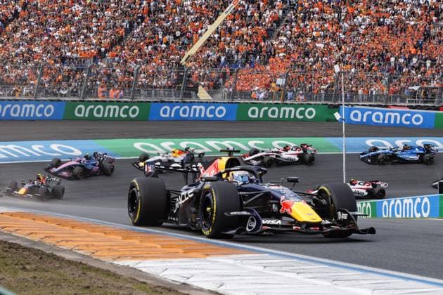 ZANDVOORT - Max Verstappen (Oracle Red Bull Racing) during the sprint race, ahead of the F1 Dutch Grand Prix at the Circuit Zandvoort. SANDER KONING ANP xVIxANPxSportx xxANPxIVx 565993871 originalFilename: 565993871.jpg