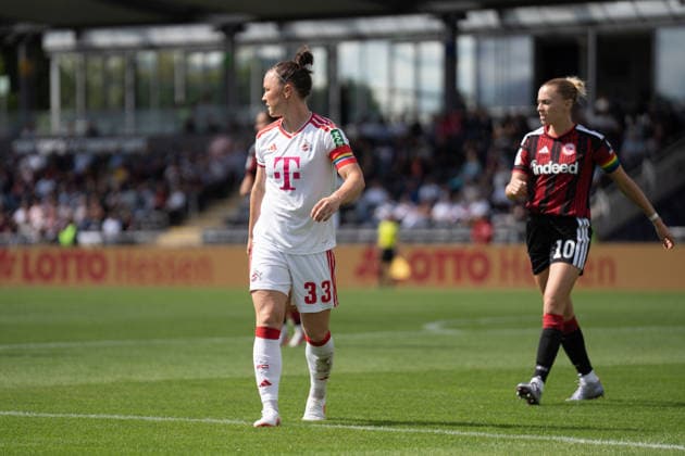 22.08.2026, xhfmx, Fussball Google Pixel Frauen-Bundesliga, Eintracht Frankfurt - 1.FC Köln Marina Hegering (1. FC Köln, Rückennummer 33), Laura Freigang (Eintracht Frankfurt, Rückennummer 10) Frankfurt am Main *** August 22, 2026, xhfmx, Soccer, Google Pixel, Women s Bundesliga, Eintracht Frankfurt, 1. FC Köln, Marina Hegering (1. FC Köln), jersey number 33, Laura Freigang (Eintracht Frankfurt), jersey number 10, Frankfurt am Main