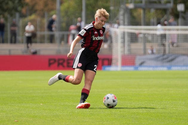 22.08.2026, xhfmx, Fussball Google Pixel Frauen-Bundesliga, Eintracht Frankfurt - 1.FC Köln Paulina Krumbiegel (Eintracht Frankfurt, Rückennummer 27) Frankfurt am Main *** August 22, 2026, xhfmx, Soccer, Google Pixel, Women s Bundesliga, Eintracht Frankfurt, 1. FC Köln, Paulina Krumbiegel, Eintracht Frankfurt, Jersey No. 27, Frankfurt am Main