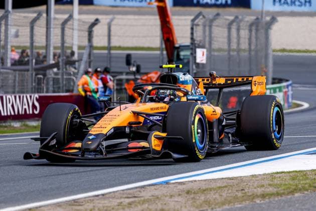 ZANDVOORT - Lando Norris of Great Britain and driver for McLaren Formula 1 Team during the sprint race of the Formula 1 Heineken Dutch Grand Prix at Circuit Zandvoort on August 22, 2026 in Zandvoort, the Netherlands. MARCEL TER BALS ANP xVIxANPxSportx xMarcelxterxBalsxIVx 565994467 originalFilename: 565994467.jpg