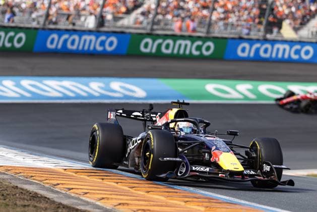 ZANDVOORT - Max Verstappen (Oracle Red Bull Racing) during the sprint race, ahead of the F1 Dutch Grand Prix at the Circuit Zandvoort. SANDER KONING ANP xVIxANPxSportx xxANPxIVx 565994396 originalFilename: 565994396.jpg