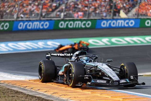 ZANDVOORT - George Russell (Mercedes-AMG PETRONAS Formula One Team) during the sprint race, ahead of the F1 Dutch Grand Prix at the Circuit Zandvoort. SANDER KONING ANP xVIxANPxSportx xxANPxIVx 565994446 originalFilename: 565994446.jpg