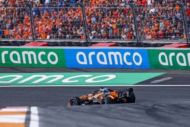 ZANDVOORT - Oscar Piastri from Australia, driver for McLaren Formula 1 Team, during the sprint race of the Formula 1 Heineken Dutch Grand Prix at Circuit Zandvoort on August 22, 2026, in Zandvoort, the Netherlands. MARCEL TER BALS ANP xVIxANPxSportx xMarcelxterxBalsxIVx 565994814 originalFilename: 565994814.jpg