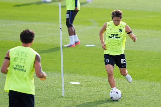 August 22, 2026, Madrid, Madrid, Spain: Kang-in Lee during a training session of Atletico de Madrid ahead the Spanish League, LaLiga EA Sports, football match against Villarreal CF at Ciudad Deportiva Wanda Atletico de Madrid on August 22, 2026, in Madrid, Spain. Atletico De Madrid Training Session - Laliga Ea Sports  - ZUMAa181 20260822_zaa_a181_041 Copyright: xDennisxAgyemanx