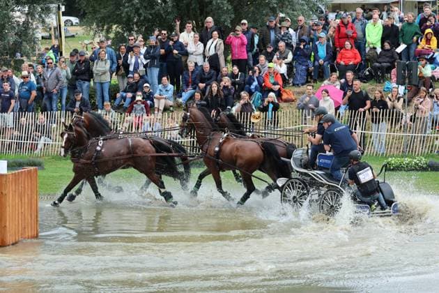 Christoph Sandmann (GER) , Vierspänner, Gespannfahren, FEI Jumping World Championship, WM, Weltmeisterschaft , FEI Driving World Championship Four-in-Hand Ð Team & Individual, Marathon, Geländemarathon, Geländestrecke, Prize of schwartz Group, Einzel und Teamwertung, Driving , AACHEN - FEI World Championships 2026, Weltfest des Pferdesports, Reitsport Weltmeisterschaft 2026, Aachen 2026, Welcome Home 2026, Aachener Soers, 11. bis 23. August 2026, Reitsport, 22.08.2026, Aachen Aachener Soers Deutschland *** Christoph Sandmann GER, four-in-hand, team driving, FEI Jumping World Championship, FEI Driving World Championship Four-in-Hand – Team Individual, Marathon, Cross-Country Marathon, Cross-Country Course, Schwartz Group Prize, Individual and Team Standings, Driving, AACHEN FEI World Championships 2026, World Equestrian Festival, 2026 World Equestrian Championships, Aachen 2026, Welcome Home 2026, Aachen Soers, August 11–23, 2026, Equestrian Sports, August 22, 2026, Aachen Soers, Germany