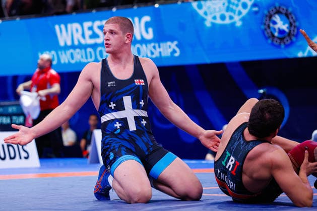 U20 World Championships 97kg FS - Konstantine Petriashvili (GEO) *** U20 World Championships, 97 kg Freestyle: Konstantine Petriashvili (GEO) Copyright: xKostadinxAndonovx