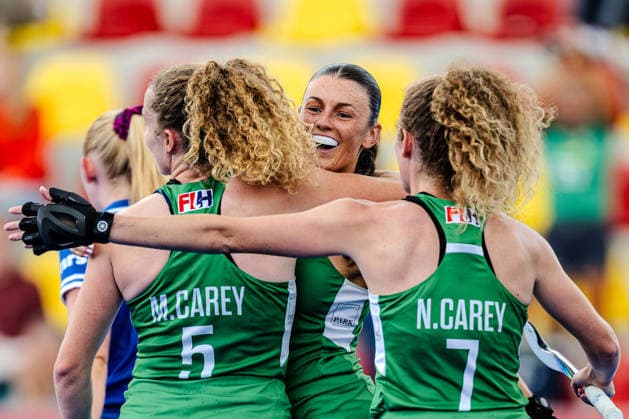 2026 Women s FIH Hockey World Cup, Belfius Hockey Arena, Wavre, Belgium 22 8 2026 Ireland vs Scotland Ireland™s Emily Kealy celebrates with teammates after scoring her sides first goal of the match Emily Kealy celebrates with teammates after scoring her sides first goal of the match 22 8 2026  Copyright: xWillxPalmerx WP7_1991 20260822