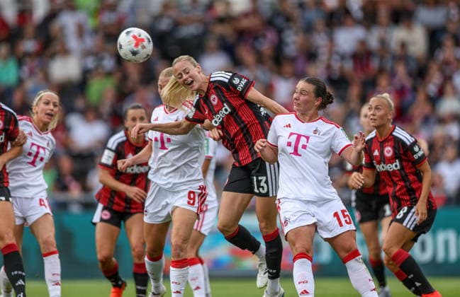 GER, Frankfurt, Eintracht Frankfurt vs 1. FC Köln, Google Pixel Frauen Bundesliga, Fussball, DFB, Spielzeit 2026 2027, Stadion am Brentanobad, 1. Spieltag im Bild v.l.: DFB DFL REGULATIONS PROHIBIT ANY USE OF PHOTOGRAPHS AS IMAGE SEQUENCES AND OR QUASI-VIDEO, 22.08.2026 *** GER, Frankfurt, Eintracht Frankfurt vs. 1. FC Köln, Google Pixel Women s Bundesliga, Soccer, DFB, 2026–2027 Season, Stadion am Brentanobad, Matchday 1 in pictures (from left): DFB, DFL. REGULATIONS PROHIBIT ANY USE OF PHOTOGRAPHS AS IMAGE SEQUENCES AND OR QUASI-VIDEO, August 22, 2026 Copyright: HMBxMedia HendrikxHamelau