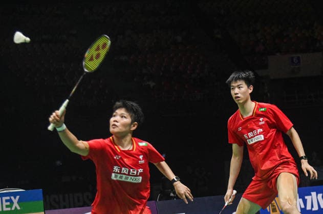 India BWF Championships 2026 China s Feng Yan Zhe and Huang Dong Ping compete against Indonesia s Amri Syahnawi and Nita Violina Marwah during the Mixed Doubles Semi Finals of the BWF World Championships 2026 in New Delhi, India, on August 22, 2026. New Delhi Delhi India  Copyright: xKabirxJhangianix originalFilename:jhangiani-indiabwf260822_npLu8.jpg