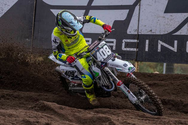 2026-08-22 - MXGP Arnhem ARNHEM, NETHERLANDS - AUGUST 22: 408 Scott Smulders (NED) during the MXGP Arnhem at the Motorsportpark Gelderland Midden on August 22, 2026 in Arnhem, Netherlands Arnhem Motorsportpark Gelderland Midden Netherlands Content not available for redistribution in The Netherlands directly or indirectly through any third parties. Copyright: xEdwinxBlaauwbroekx