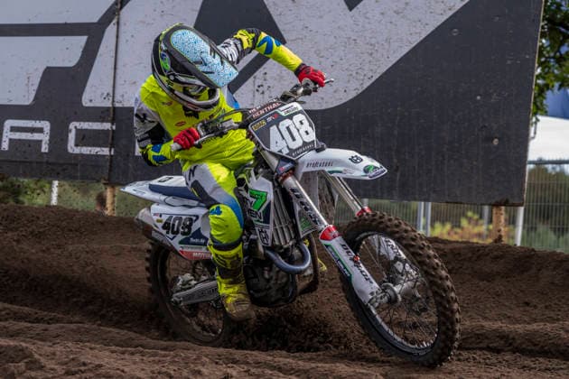 2026-08-22 - MXGP Arnhem ARNHEM, NETHERLANDS - AUGUST 22: 408 Scott Smulders (NED) during the MXGP Arnhem at the Motorsportpark Gelderland Midden on August 22, 2026 in Arnhem, Netherlands Arnhem Motorsportpark Gelderland Midden Netherlands Content not available for redistribution in The Netherlands directly or indirectly through any third parties. Copyright: xEdwinxBlaauwbroekx