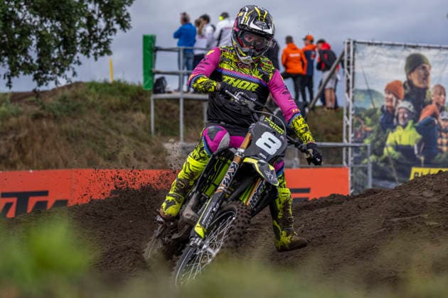 2026-08-22 - MXGP Arnhem ARNHEM, NETHERLANDS - AUGUST 22: 8 Camden Mc Lellen (RSA) during the MXGP Arnhem at the Motorsportpark Gelderland Midden on August 22, 2026 in Arnhem, Netherlands Arnhem Motorsportpark Gelderland Midden Netherlands Content not available for redistribution in The Netherlands directly or indirectly through any third parties. Copyright: xEdwinxBlaauwbroekx