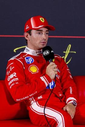 ZANDVOORT - second place, Charles Leclerc from Monaco and driver for Scuderia Ferrari HP during the press conference, PK, Pressekonferenz after the Formula 1 Heineken Dutch Grand Prix sprint race at Circuit Zandvoort on August 22, 2026 in Zandvoort, the Netherlands. MARCEL TER BALS ANP xVIxANPxSportx xMarcelxterxBalsxIVx 565997940 originalFilename: 565997940.jpg