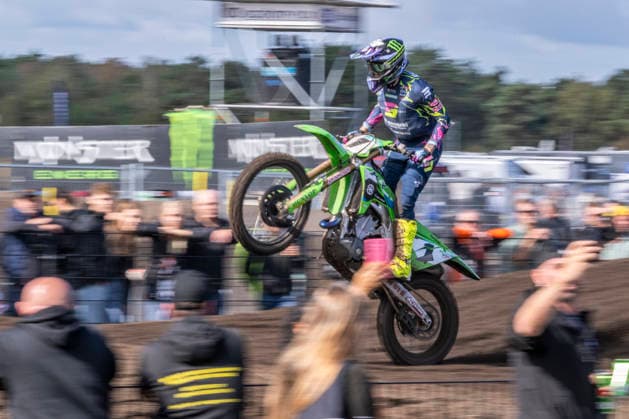 2026-08-22 - MXGP Arnhem ARNHEM, NETHERLANDS - AUGUST 22: 1 Romain Febvre (FRA) during the MXGP Arnhem at the Motorsportpark Gelderland Midden on August 22, 2026 in Arnhem, Netherlands Arnhem Motorsportpark Gelderland Midden Netherlands Content not available for redistribution in The Netherlands directly or indirectly through any third parties. Copyright: xEdwinxBlaauwbroekx