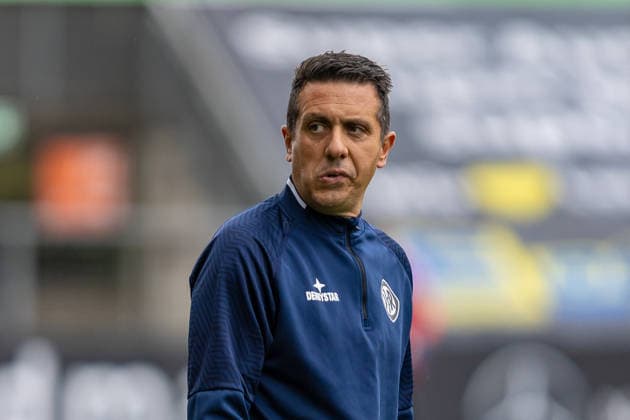 Giuseppe Catizone (VfR Aalen, Co-Trainer) Portrait Blick zur Seite Freisteller Mimik, GER, VfR Aalen vs. SG Eintracht Frankfurt II, Fussball, Herren, Regionalliga Suedwest, 3. Spieltag, Spielzeit 2026 2027, 22.08.2026, DFL DFB REGULATIONS PROHIBIT ANY USE OF PHOTOGRAPHS AS IMAGE SEQUENCES AND OR QUASI-VIDEO, GER, VfR Aalen vs. SG Eintracht Frankfurt II, Fussball, Herren, Regionalliga Suedwest, 3. Spieltag, Spielzeit 2026 2027, 22.08.2026 Aalen *** Giuseppe Catizone, VfR Aalen, Assistant Coach Portrait, Side View, Cutout, Facial Expression, GER, VfR Aalen vs. SG Eintracht Frankfurt II, Soccer, Men’s, Regionalliga Southwest, Matchday 3, 2026–2027 Season, August 22, 2026, DFL and DFB regulations prohibit any use of photographs as image sequences and or quasi-video, GER, VfR Aalen vs. SG Eintracht Frankfurt II, soccer, men’s, Regionalliga Southwest, Matchday 3, 2026–2027 season, August 22, 2026, Aalen Copyright: xEibner-Pressefoto JanixPlessx EP_JPL