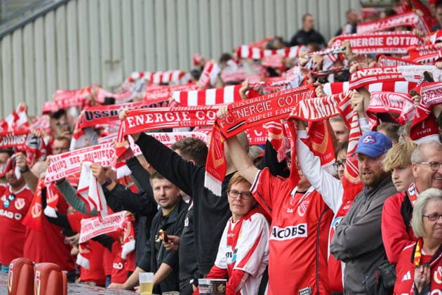 Energiefans Fussball DFB-Pokal 1. Hauptrunde 2026 2027 FC Energie Cottbus - FC Augsburg *** Energiefans Soccer DFB Cup 1st Round 2026–2027 FC Energie Cottbus vs. FC Augsburg