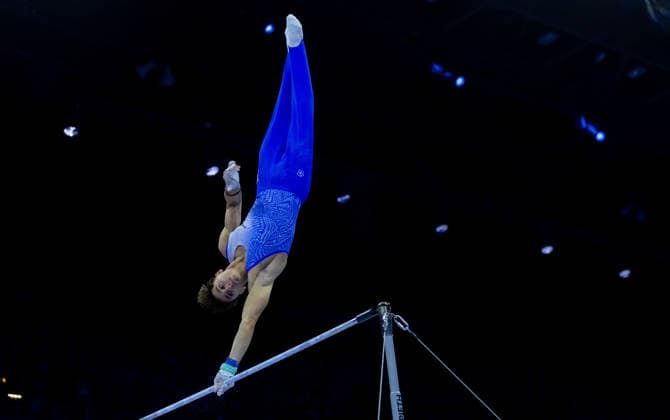 ZAGREB, CROATIA, AUGUST 19: Ivan Rigon (ITA) in action during the men™s qualifications at the European Gymnastics Championships. Croatia Copyright: xBEAUTIFULxSPORTS vanxdenxBroekx