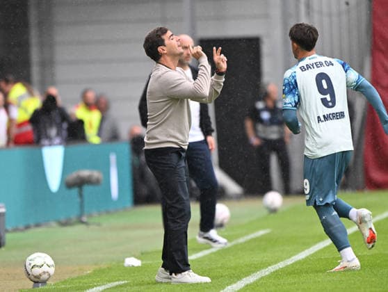 DFB-Pokal 2026 27 1. Runde Wiesbaden SV Wehen Wiesbaden (svww) - Bayer Leverkusen (lev) Trainer Carlos MARTINEZ (Bayer Leverkusen) DFB-Pokal *** 2026-27 DFB Cup, First Round: Wiesbaden SV Wehen Wiesbaden (SVWW) vs. Bayer Leverkusen (Leverkusen) Coach Carlos MARTINEZ, Bayer Leverkusen, DFB Cup