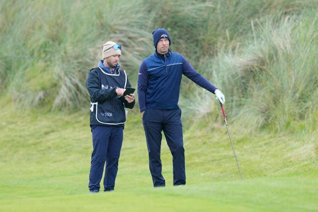 BALMEDIE, SCOTLAND - AUG 22: Marcel Siem (GER) waits to play from the first fairway during Round 3 at the 2026 Nexo Championship at the Trump International Golf Links, Balmedie on August 22, 2026 in Aberdeenshire, Scotland The 2026 Nexo Championship