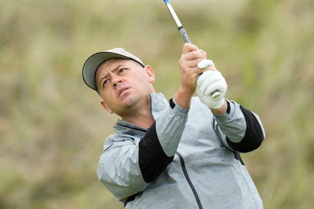 BALMEDIE, SCOTLAND - AUG 22: Daniel Van Tonder (RSA) plays from the third tee during Round 3 at the 2026 Nexo Championship at the Trump International Golf Links, Balmedie on August 22, 2026 in Aberdeenshire, Scotland The 2026 Nexo Championship