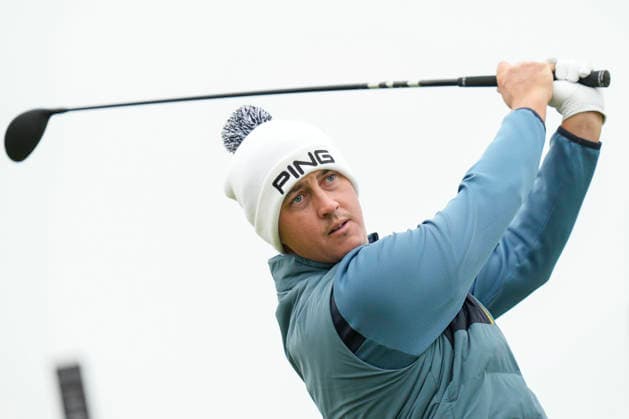 BALMEDIE, SCOTLAND - AUG 22: Joe Dean (ENG) plays from the second tee during Round 3 at the 2026 Nexo Championship at the Trump International Golf Links, Balmedie on August 22, 2026 in Aberdeenshire, Scotland The 2026 Nexo Championship