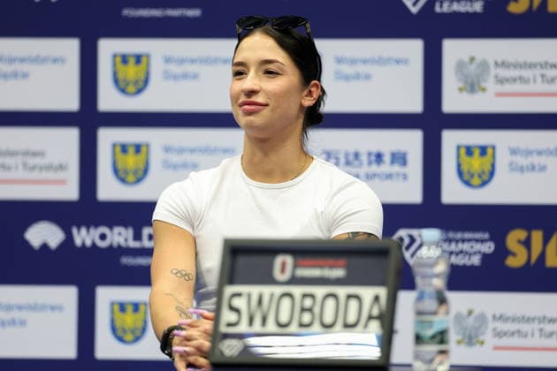 CHORZOW 22.08.2026 DIAMENTOWA LIGA - MEMORIAL KAMILI SKOLIMOWSKIEJ - KONFERENCJA PRASOWA --- DIAMOND LEAGUE - SILESIA KAMILA SKOLIMOWSKA ATHLETICS MEMORIAL - press conference, PK, Pressekonferenz EWA SWOBODA FOT. PIOTR KUCZA FOTOPYK NEWSPIX.PL --- newspix.pl POLAND OUT! 
