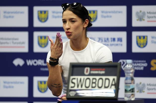 CHORZOW 22.08.2026 DIAMENTOWA LIGA - MEMORIAL KAMILI SKOLIMOWSKIEJ - KONFERENCJA PRASOWA --- DIAMOND LEAGUE - SILESIA KAMILA SKOLIMOWSKA ATHLETICS MEMORIAL - press conference, PK, Pressekonferenz EWA SWOBODA FOT. PIOTR KUCZA FOTOPYK NEWSPIX.PL --- newspix.pl POLAND OUT! 