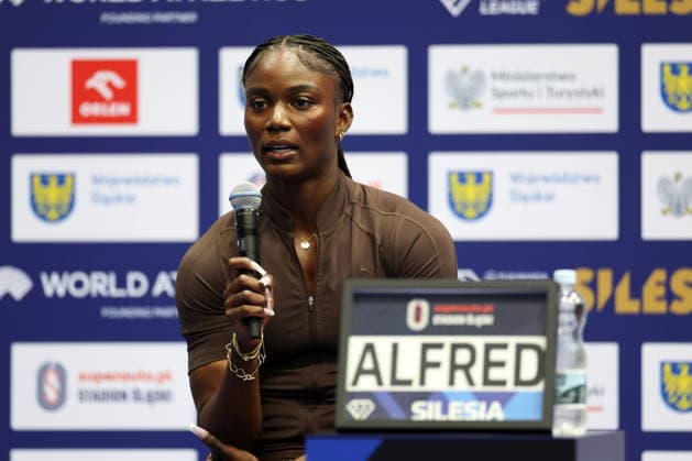 CHORZOW 22.08.2026 DIAMENTOWA LIGA - MEMORIAL KAMILI SKOLIMOWSKIEJ - KONFERENCJA PRASOWA --- DIAMOND LEAGUE - SILESIA KAMILA SKOLIMOWSKA ATHLETICS MEMORIAL - press conference, PK, Pressekonferenz JULIEN ALFRED FOT. PIOTR KUCZA FOTOPYK NEWSPIX.PL --- newspix.pl POLAND OUT! 